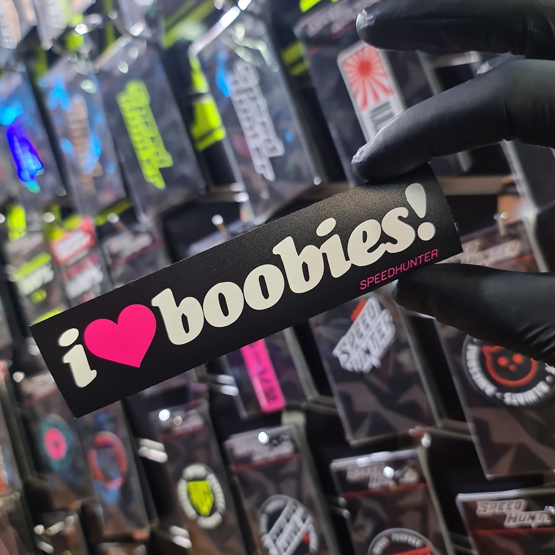 SPEED HUNTER - I LOVE BOOBIES STICKER