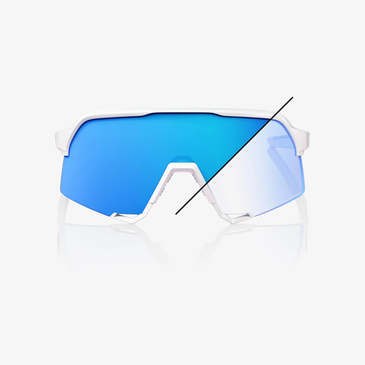 S3 Bastille Le - Pearl White Glitter - Photochromic Blue Lens