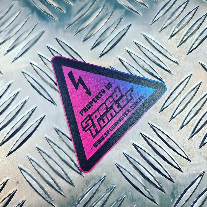 SPEED HUNTER - WARNING STICKER