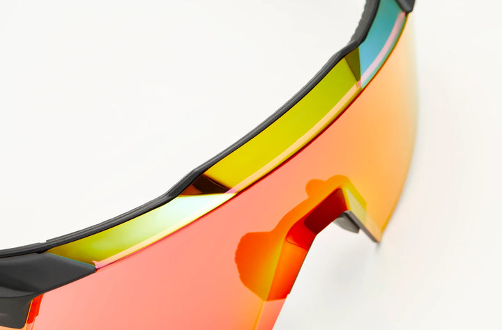 AEROCRAFT - Soft Tact Black - Hiper Red Mirror Lens