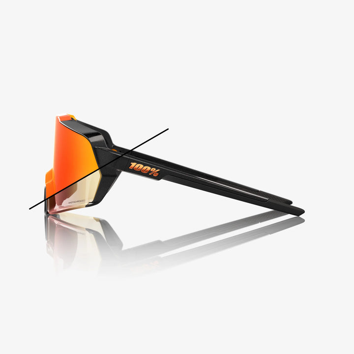 KORBIN Gloss Metallic Black Orange Flash Mirror Photochromic Lens