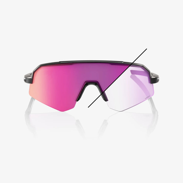SLENDALE SL Gloss Black Purple Mirror Photochromic Lens
