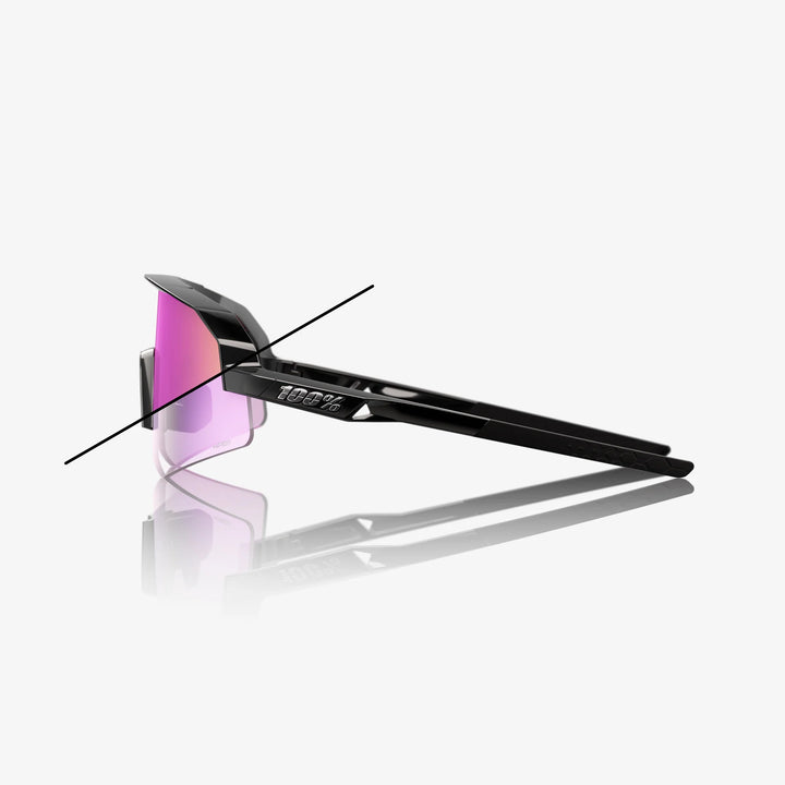 SLENDALE SL Gloss Black Purple Mirror Photochromic Lens