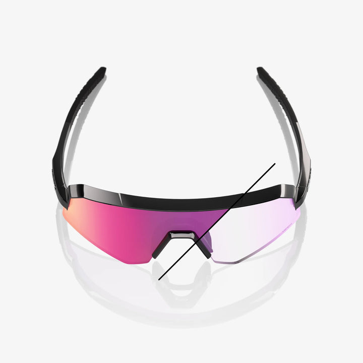 SLENDALE SL Gloss Black Purple Mirror Photochromic Lens