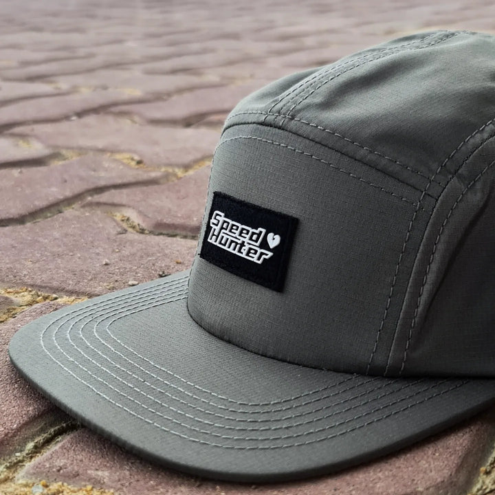 SpeedHunter 5 Panel Flat Brim Camper Cap Olive