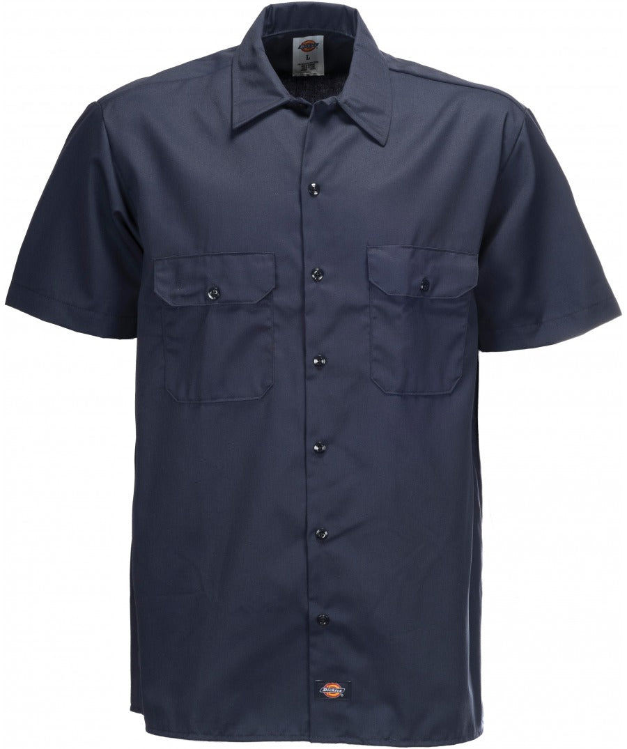 DICKIES SHORT SLEEVE WORK SHIRT - DARK NAVY – SPEEDHUNTER