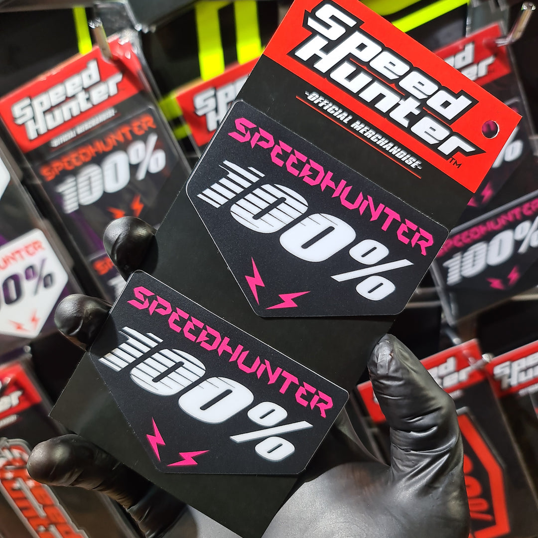 SPEED HUNTER  x 100% - PINK  STICKER