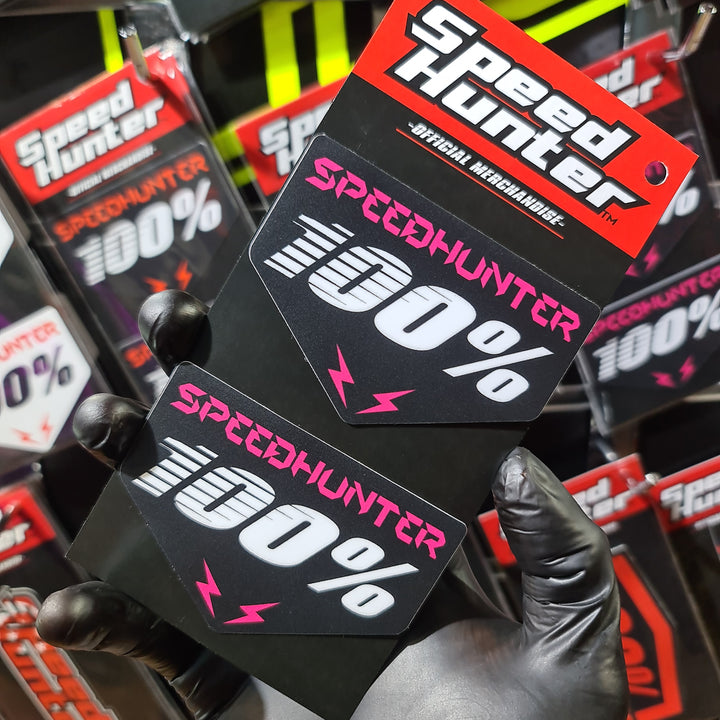 SPEED HUNTER  x 100% - PINK  STICKER