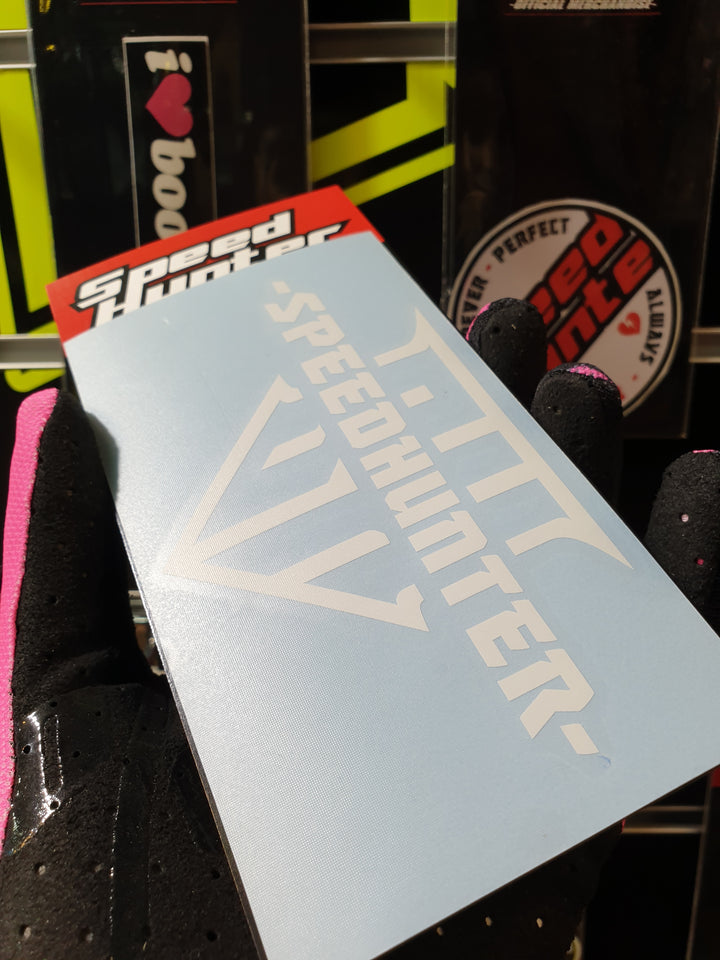 SPEED HUNTER - SH LOGO WHITE - DIE-CUT