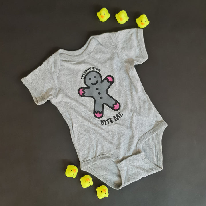 BITE ME - LIGHT GREY ROMPERS