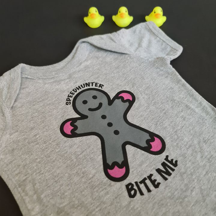 BITE ME - LIGHT GREY ROMPERS