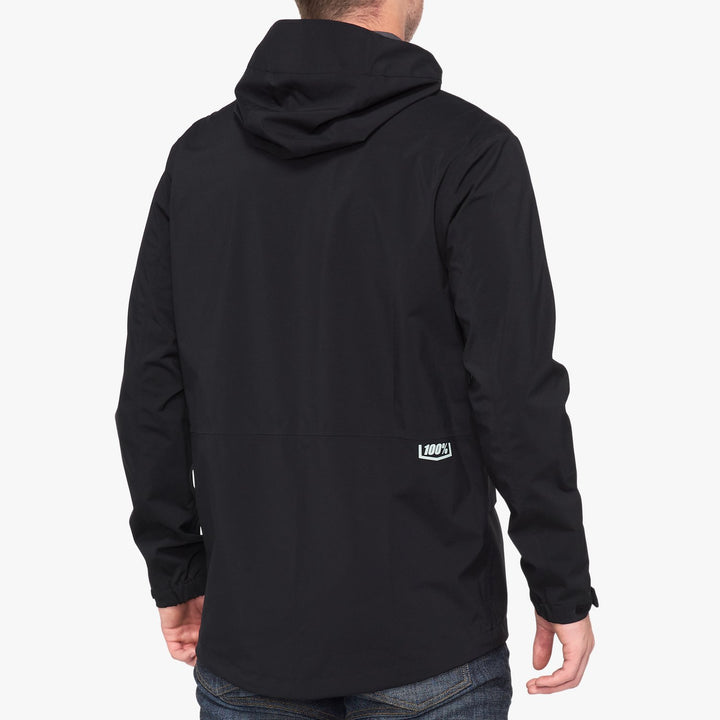 100% - HYDROMATIC PARKA LIGHTWEIGHT WATERPROOF JACKET - BLACK