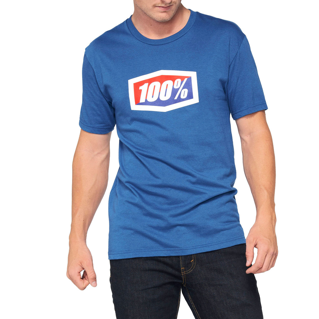 100% - OFFICIAL TEE - BLUE