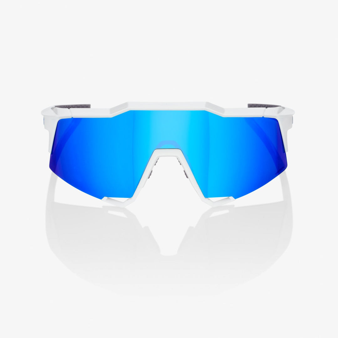 SPEEDCRAFT® Matte White HiPER® Blue Multilayer Mirror Lens + Clear Lens Included
