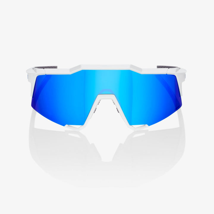 SPEEDCRAFT® Matte White HiPER® Blue Multilayer Mirror Lens + Clear Lens Included
