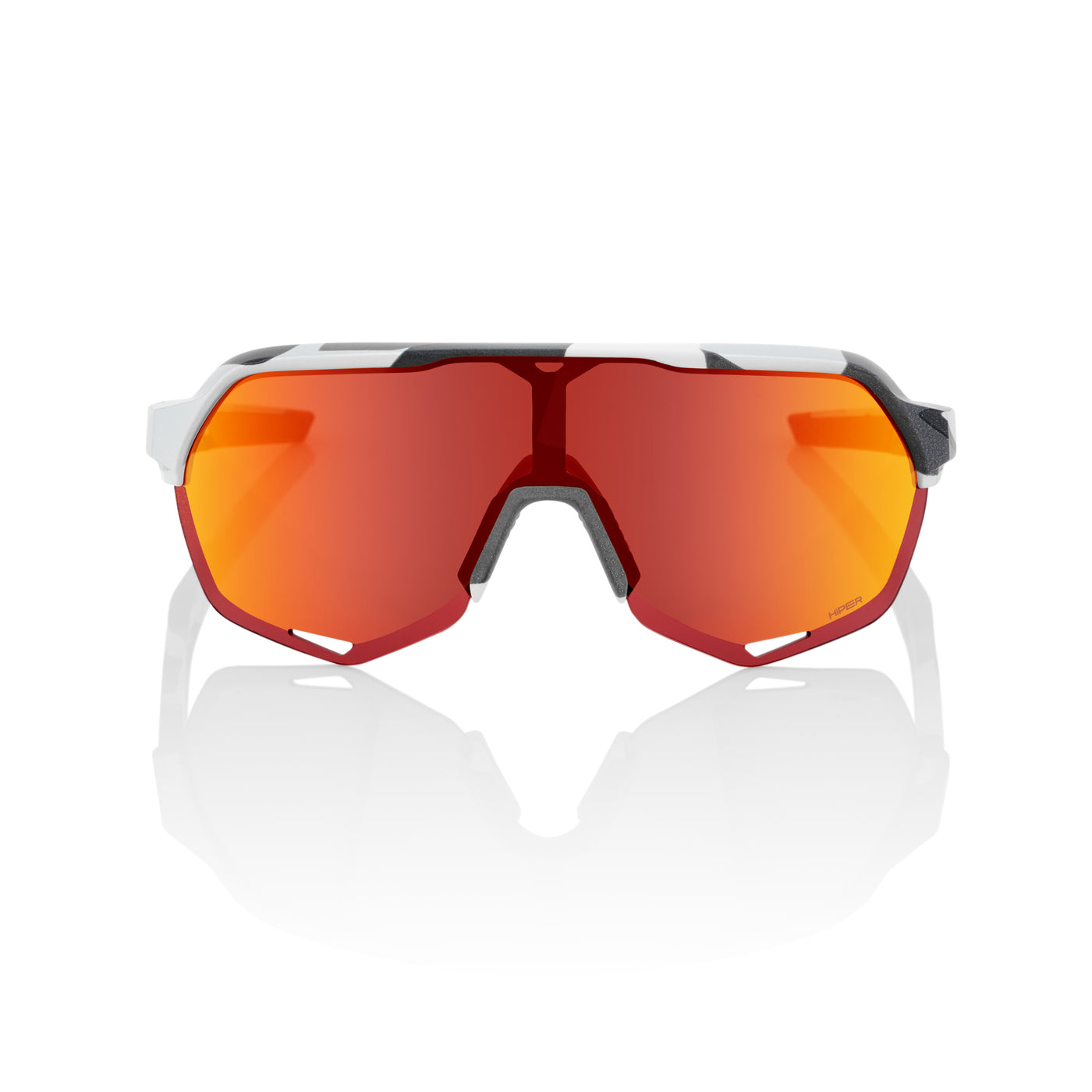 S2  Soft Tact Grey Camo - HiPER Red Multilayer Mirror Lens