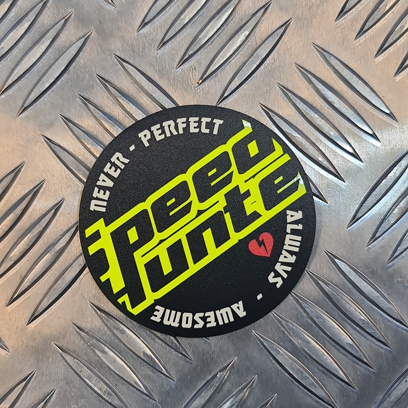 SPEED HUNTER - AWESOME NEON YELLOW STICKER