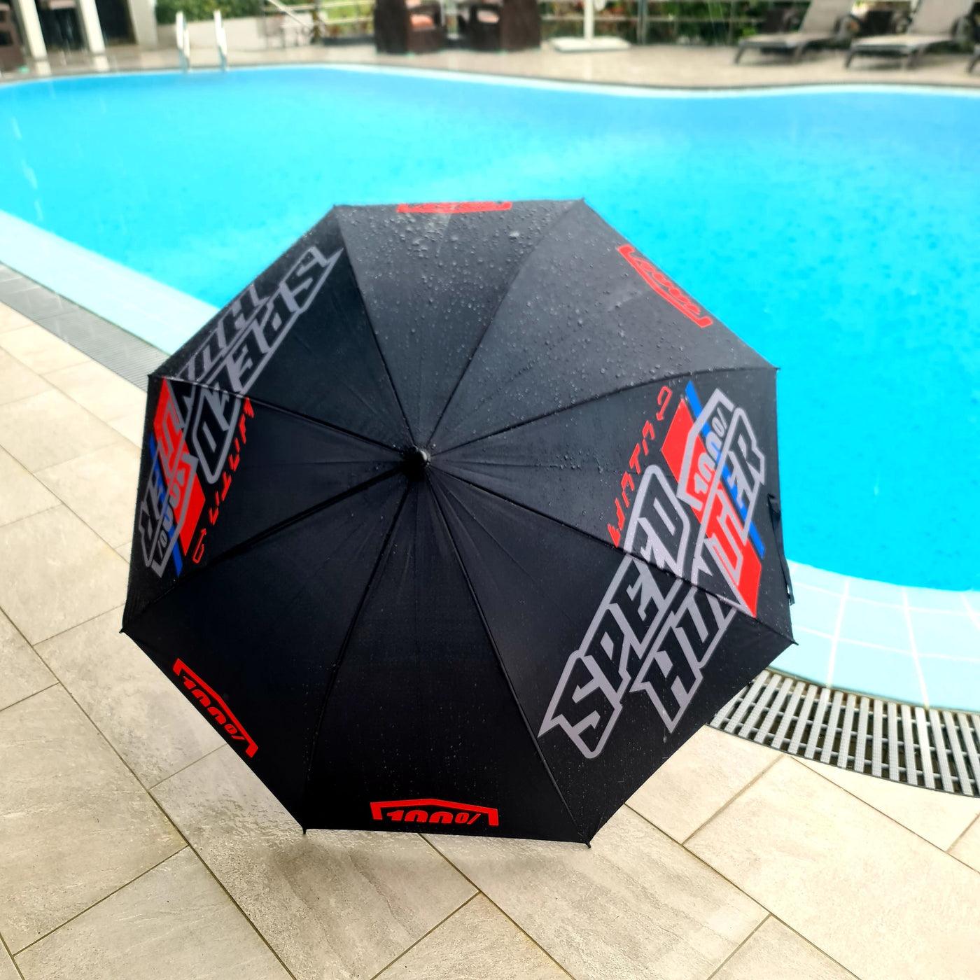 SpeedHunter X 100% Umbrella Black / Red