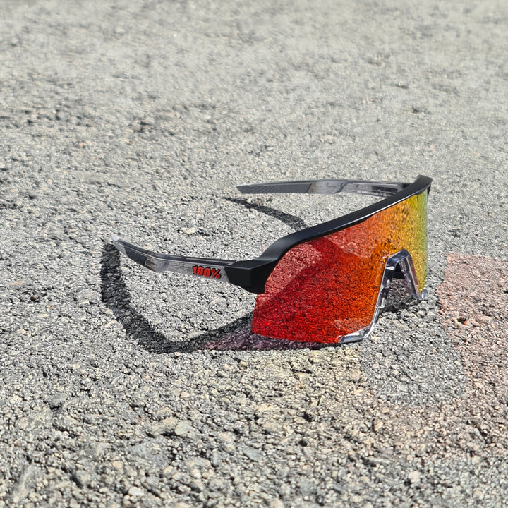 S3 MATT BLACK / TRANSLUCENT GREY - HIPER RED LENS