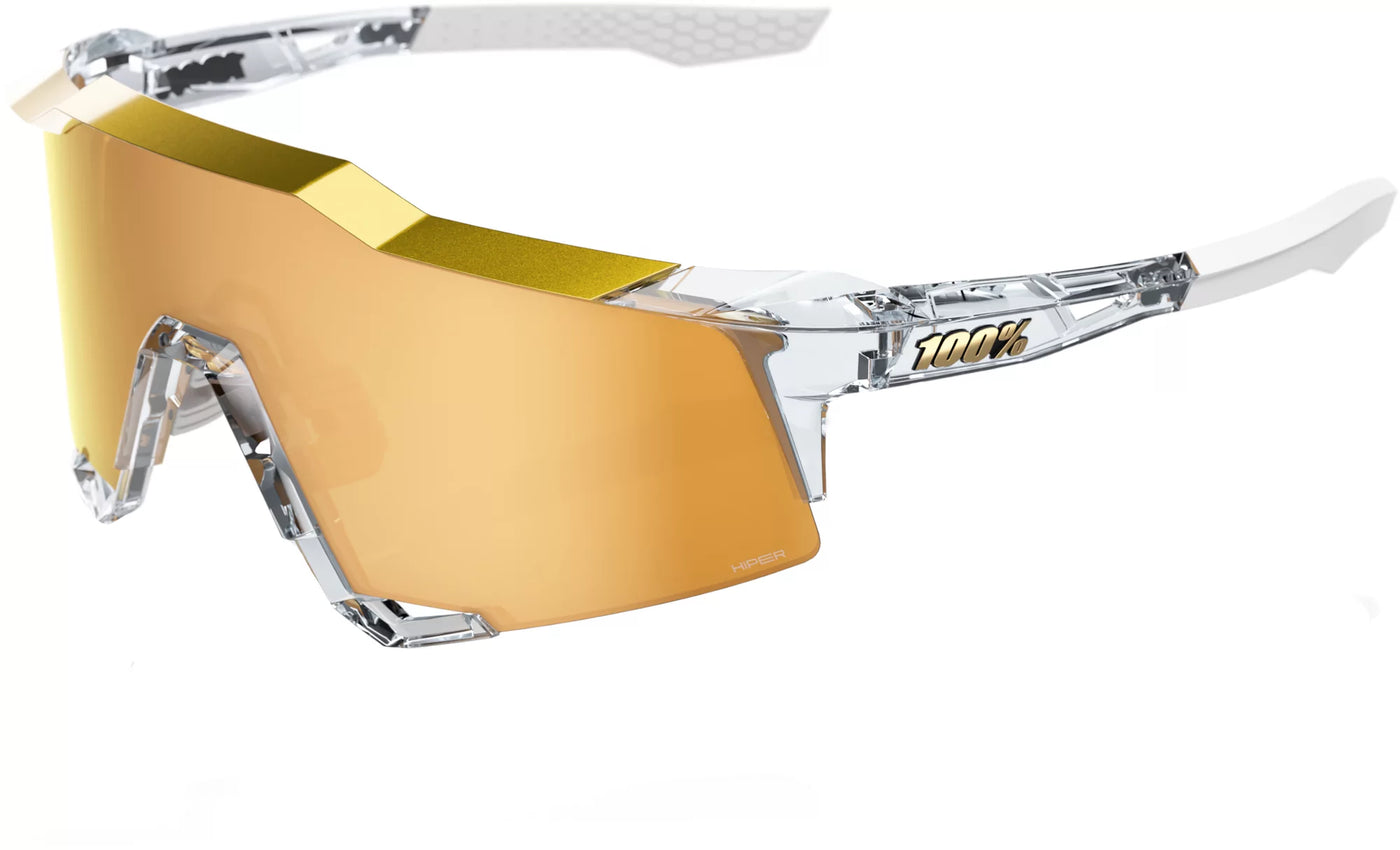 SPEEDCRAFT® Polished Translucent Clear 24K Hiper Gold Mirror Lens