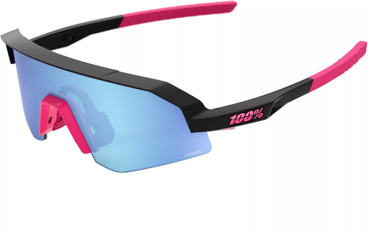 SLENDALE YOUTH Matt Black / Pink - Hiper Blue Mirror