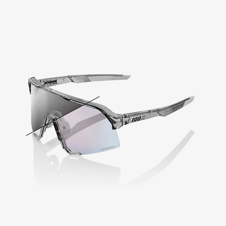 S3  Polished Translucent Grey - Rose Photochromic Lens