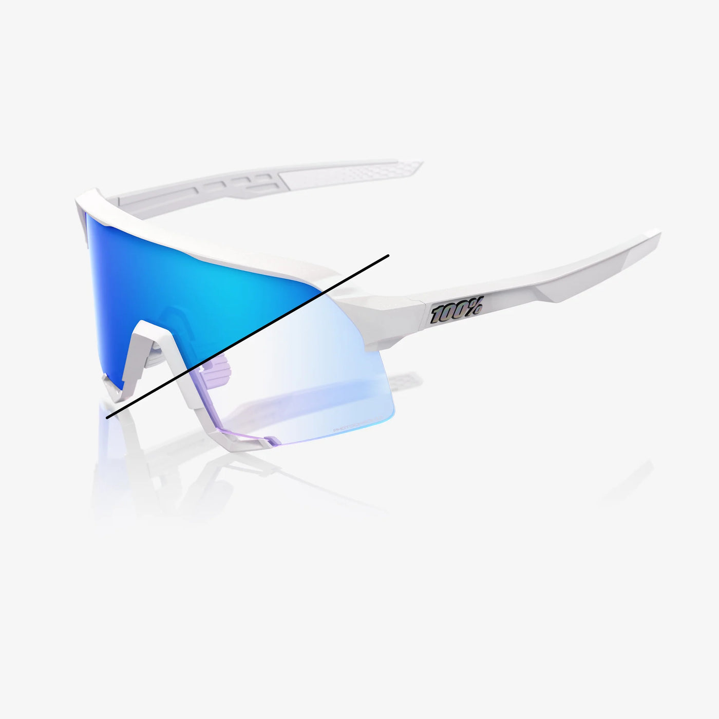 S3 Bastille Le - Pearl White Glitter - Photochromic Blue Lens