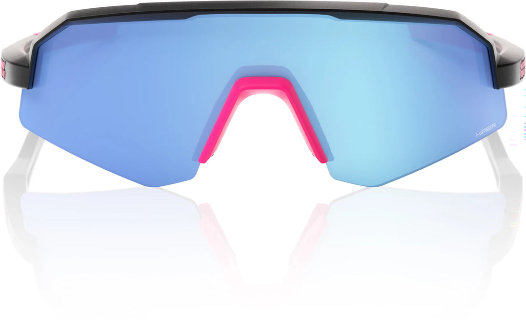 SLENDALE YOUTH Matt Black / Pink - Hiper Blue Mirror