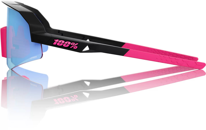 SLENDALE YOUTH Matt Black / Pink - Hiper Blue Mirror