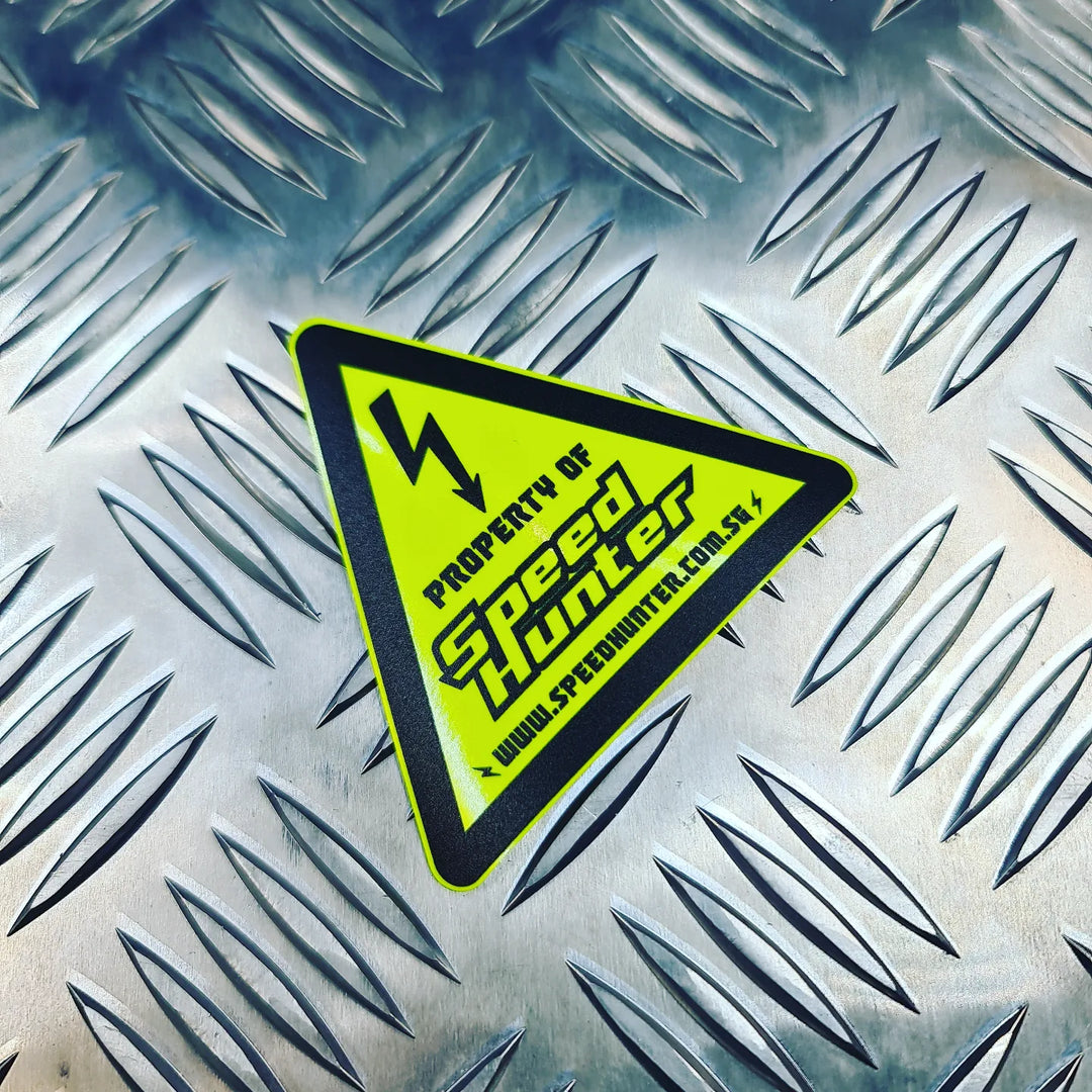 Hunter Waring Sticker SPEED HUNTER - WARNING STICKER – SPEEDHUNTER