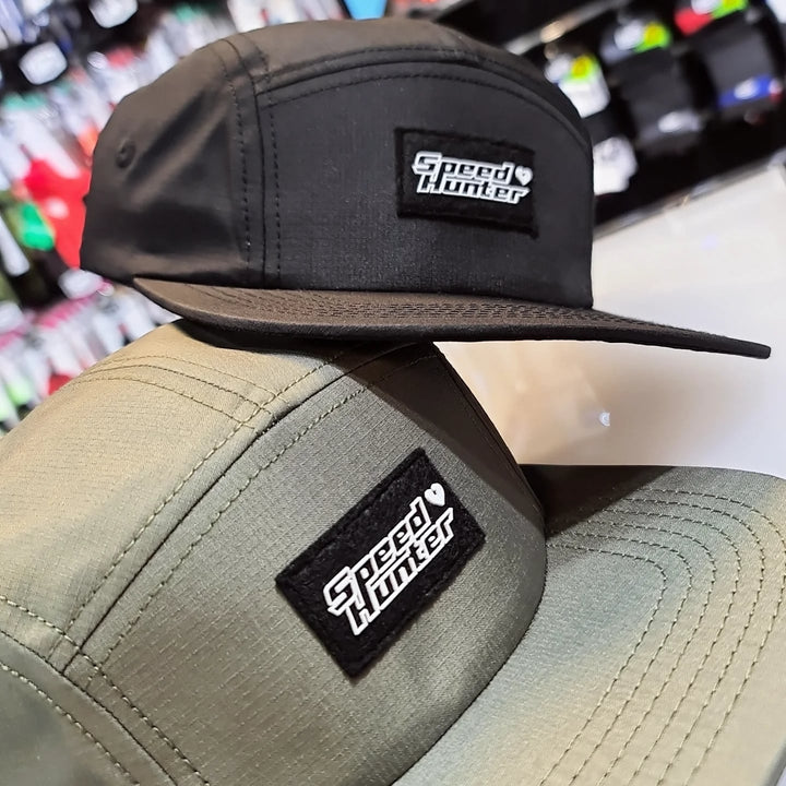 SpeedHunter 5 Panel Flat Brim Camper Cap Olive