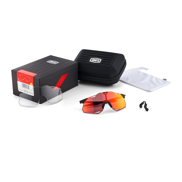 HYPERCRAFT® Matte Black HiPER® Red Multilayer Mirror Lens + Clear Lens Included