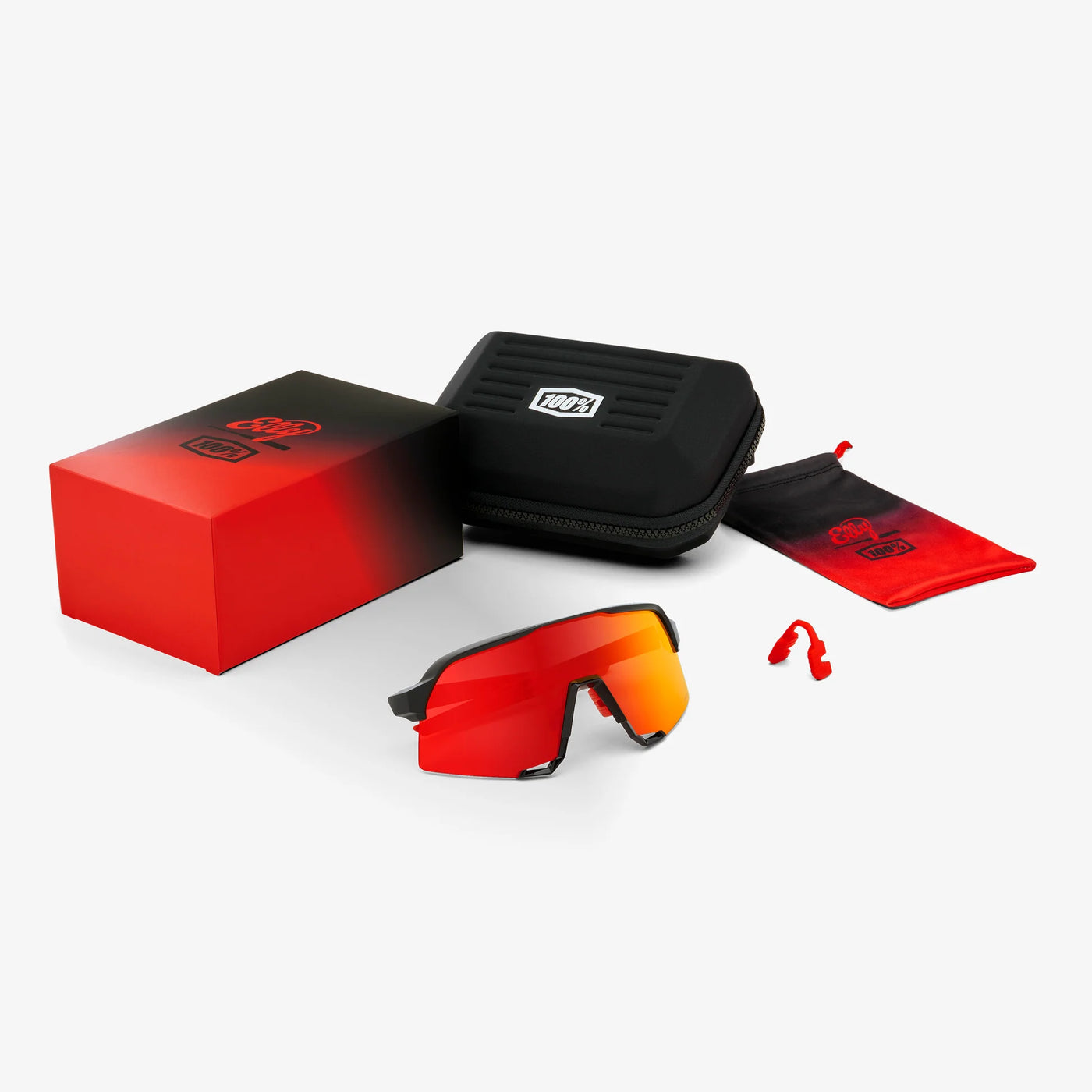 S3 Elly 24 Le - Gloss Black Matte Red - Hiper Fire Red Lens