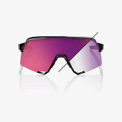 S3™ Gloss Black Purple Mirror Photochromic Lens
