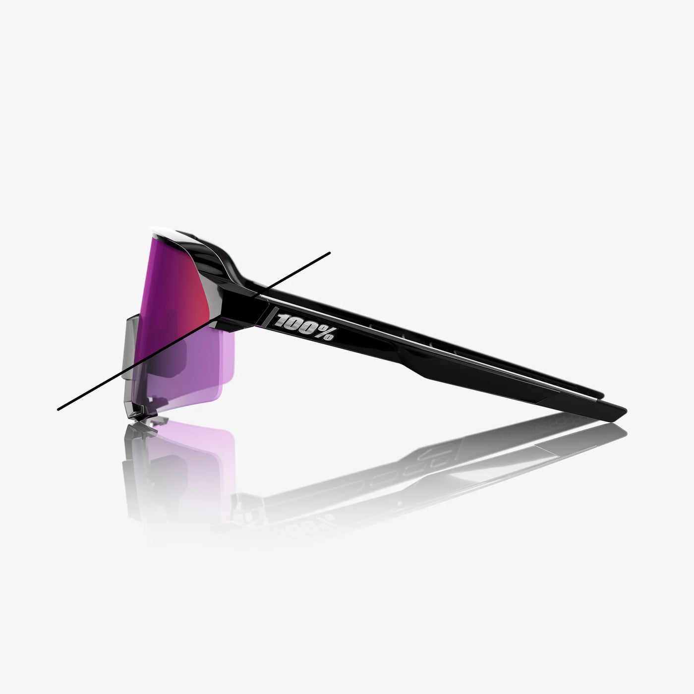 S3™ Gloss Black Purple Mirror Photochromic Lens