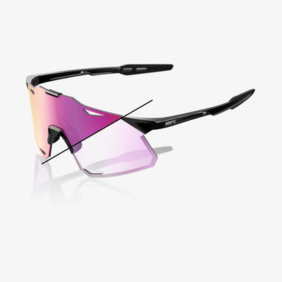 HYPERCRAFT® Gloss Black Purple Mirror Photochromic Lens