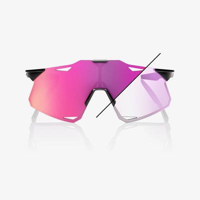HYPERCRAFT® Gloss Black Purple Mirror Photochromic Lens