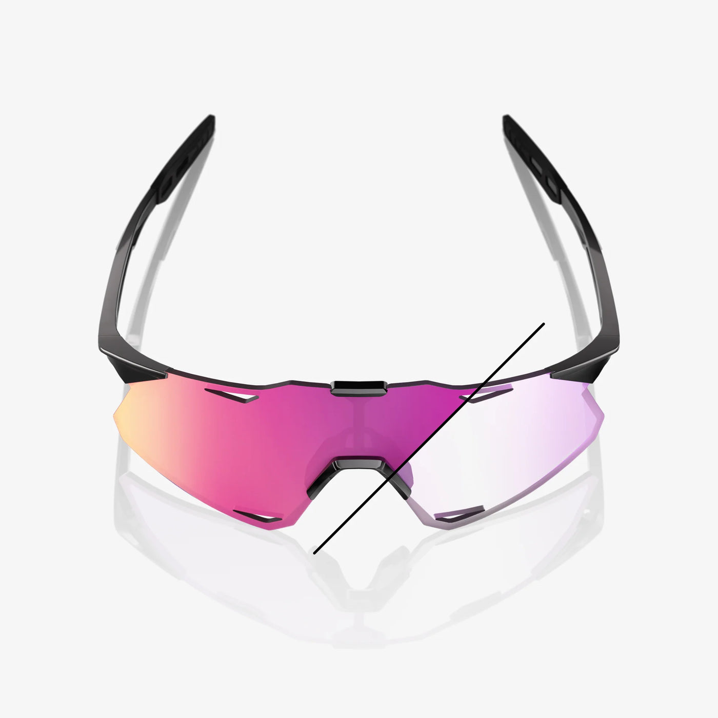 HYPERCRAFT® Gloss Black Purple Mirror Photochromic Lens