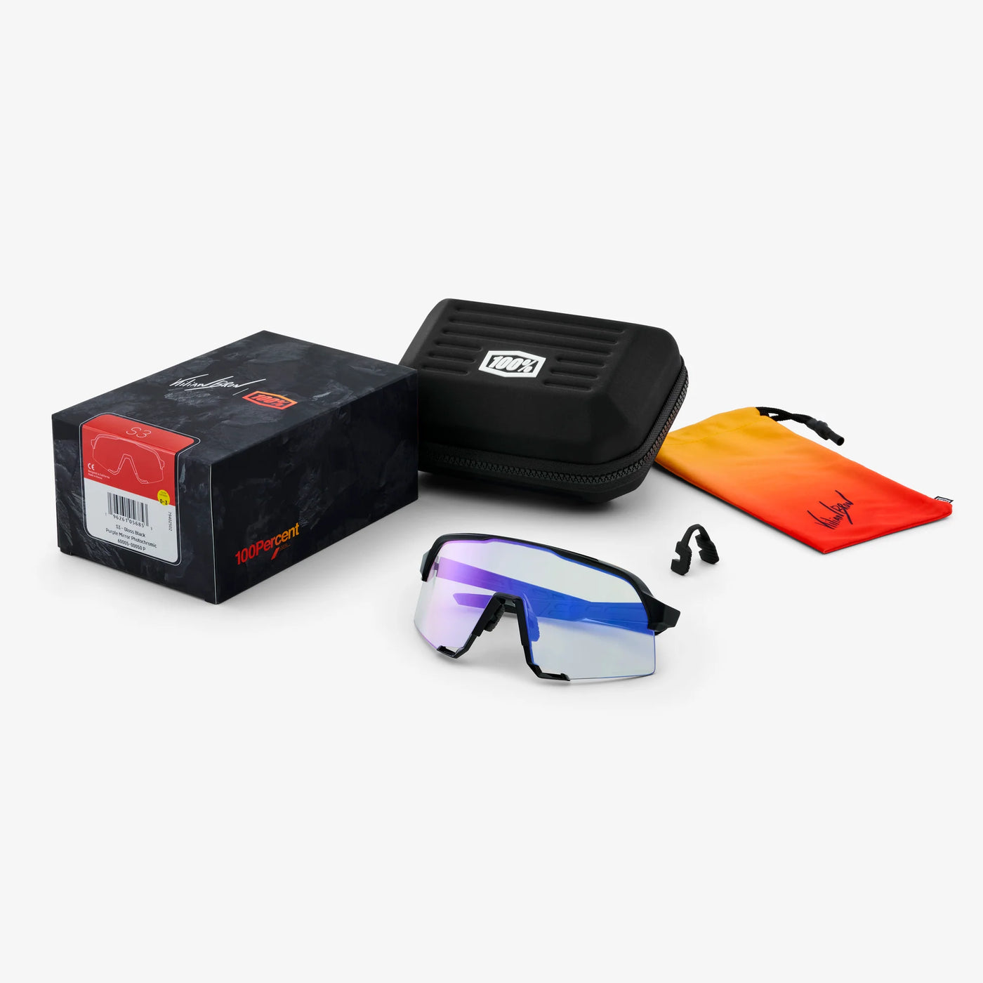 S3™ Gloss Black Purple Mirror Photochromic Lens