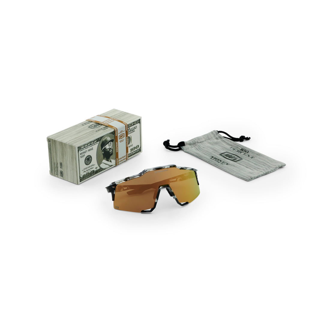 SPEEDCRAFT Money Mike 3 Polished Black Tortoise - HiPER 24K Gold Mirror Lens