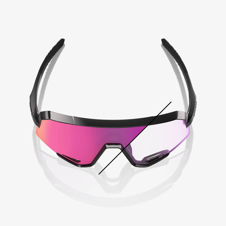 SLENDALE Gloss Black Purple Mirror Photochromic Lens