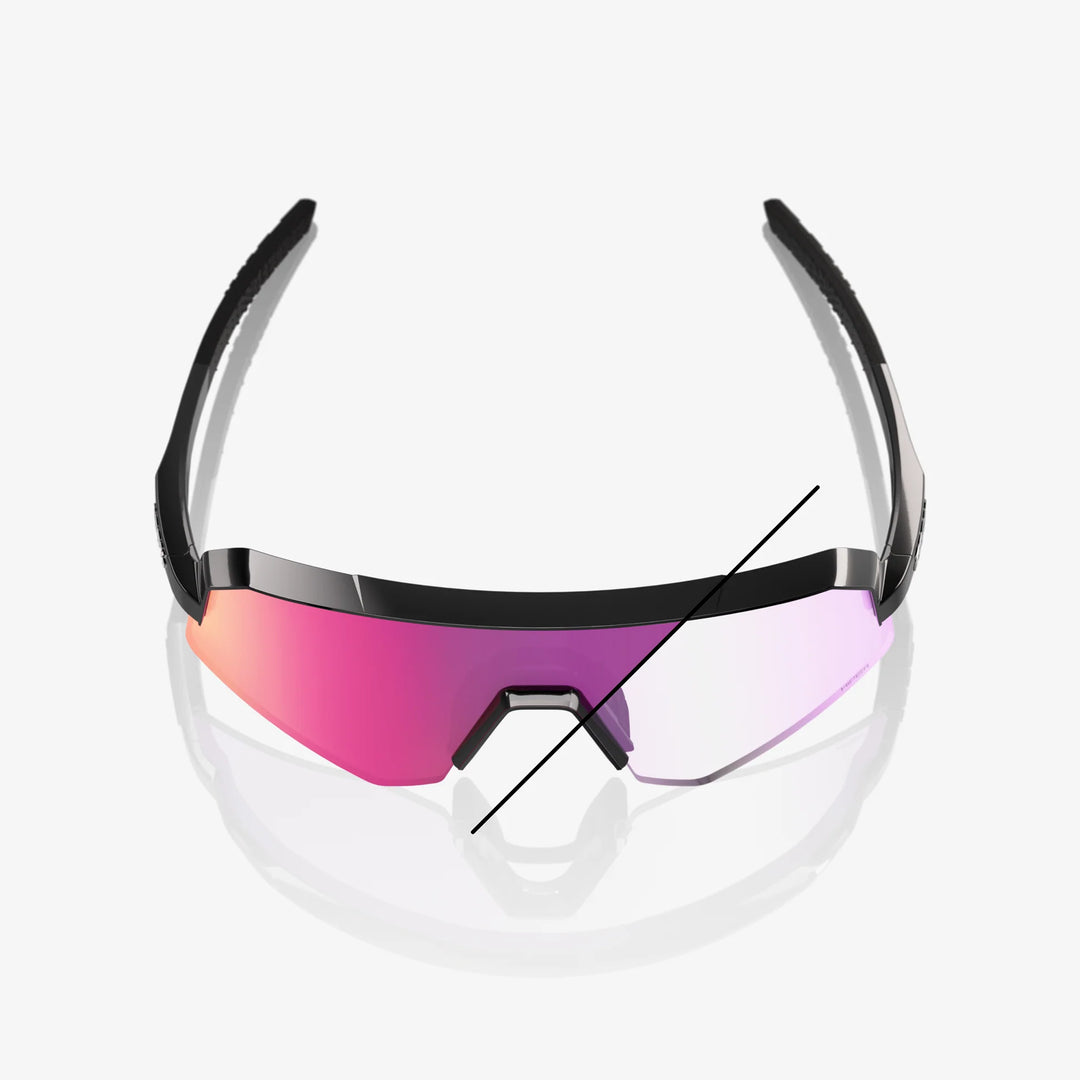 SLENDALE SL Gloss Black Purple Mirror Photochromic Lens