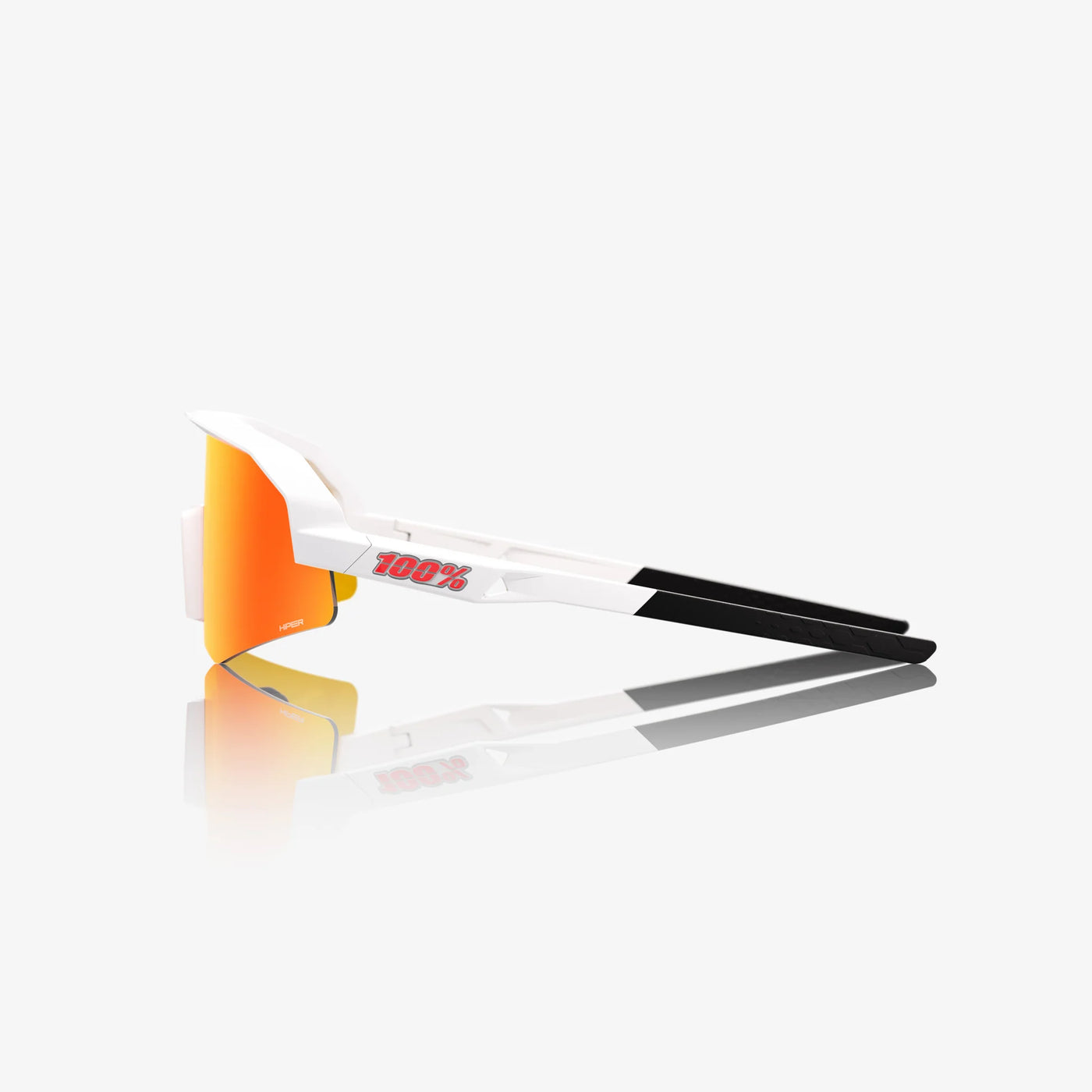 SLENDALE YOUTH Matte White HiPER® Red Multilayer Mirror Lens
