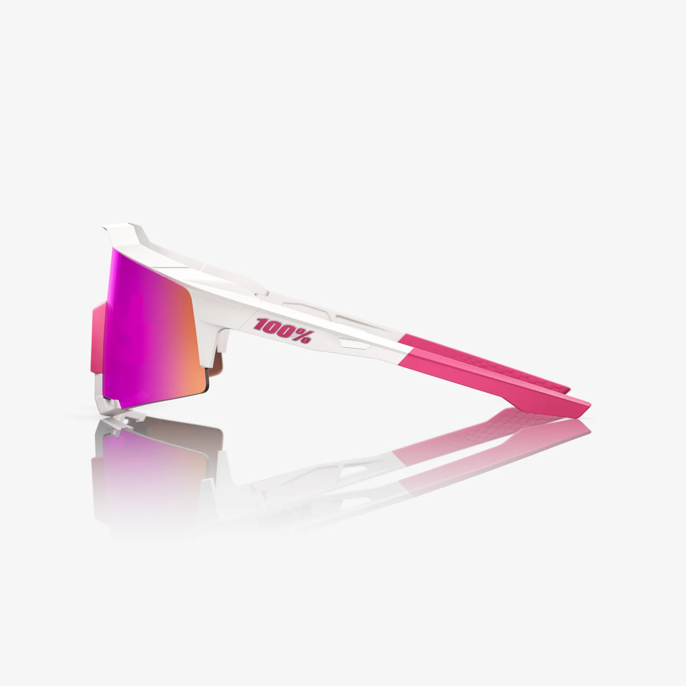 SPEEDCRAFT® Matte White/Pink HiPER® Vital Pink Mirror Lens