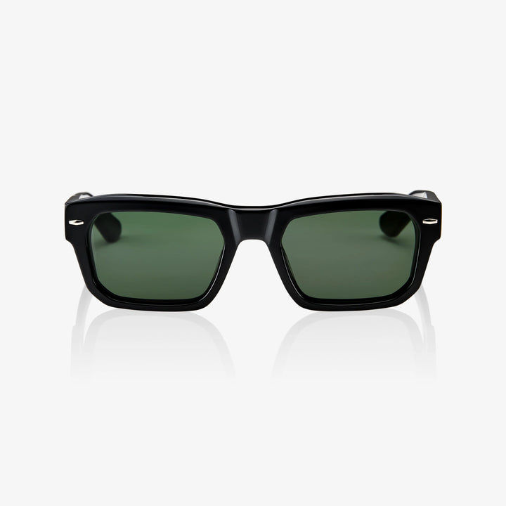 BOWEN Polished Black Grey-Green Lens