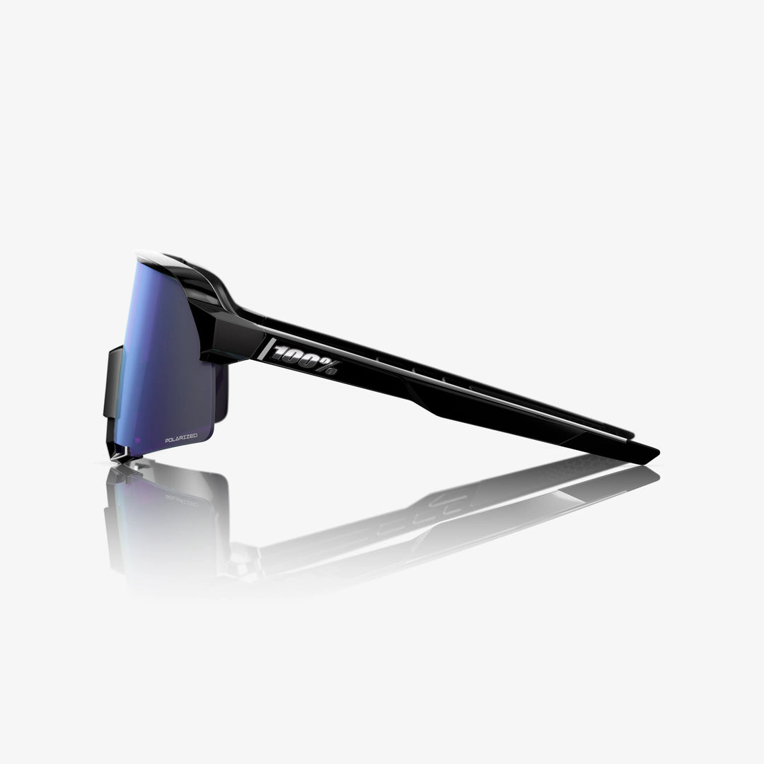S3™ Polished Black HiPER® Polarized Lavender Mirror Lens
