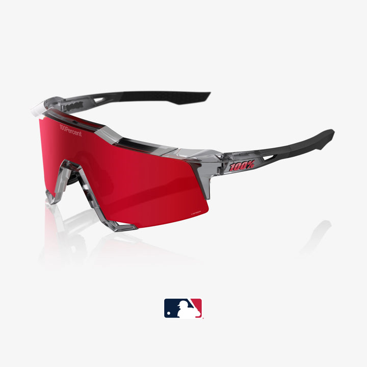 SPEEDCRAFT® MLB Authentic Polished Translucent Grey HiPER® Fire Red Mirror Lens