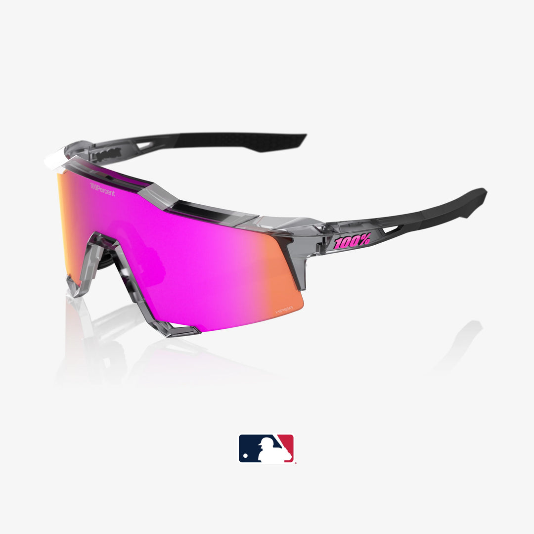 SPEEDCRAFT® MLB Authentic Polished Translucent Grey HiPER® Vital Pink Mirror Lens