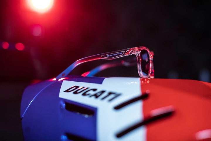 HUDSON Jorge Martin SE Polished Clear HiPER® Blue Multilayer Mirror Lens