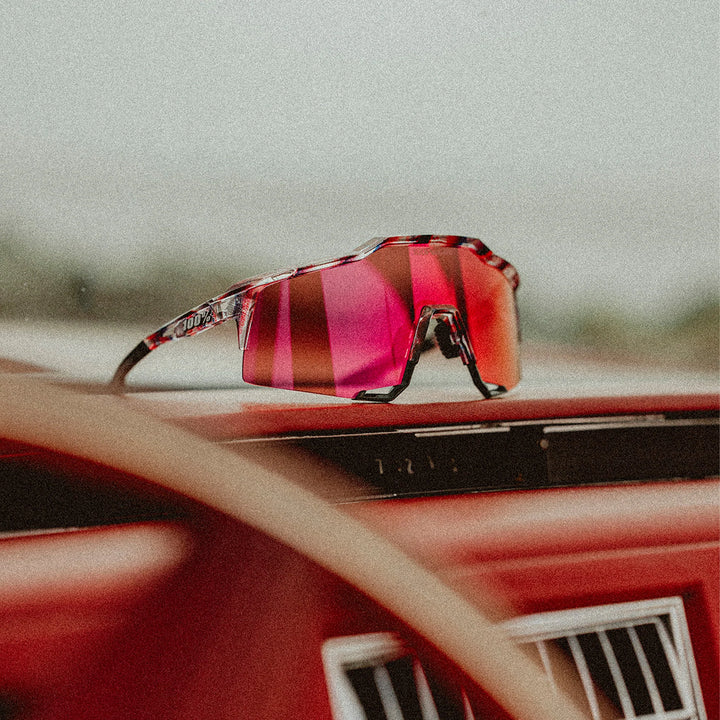 SPEEDCRAFT® FDJ Gloss Translucent Red/Blue HiPER® Fire Red Mirror Lens